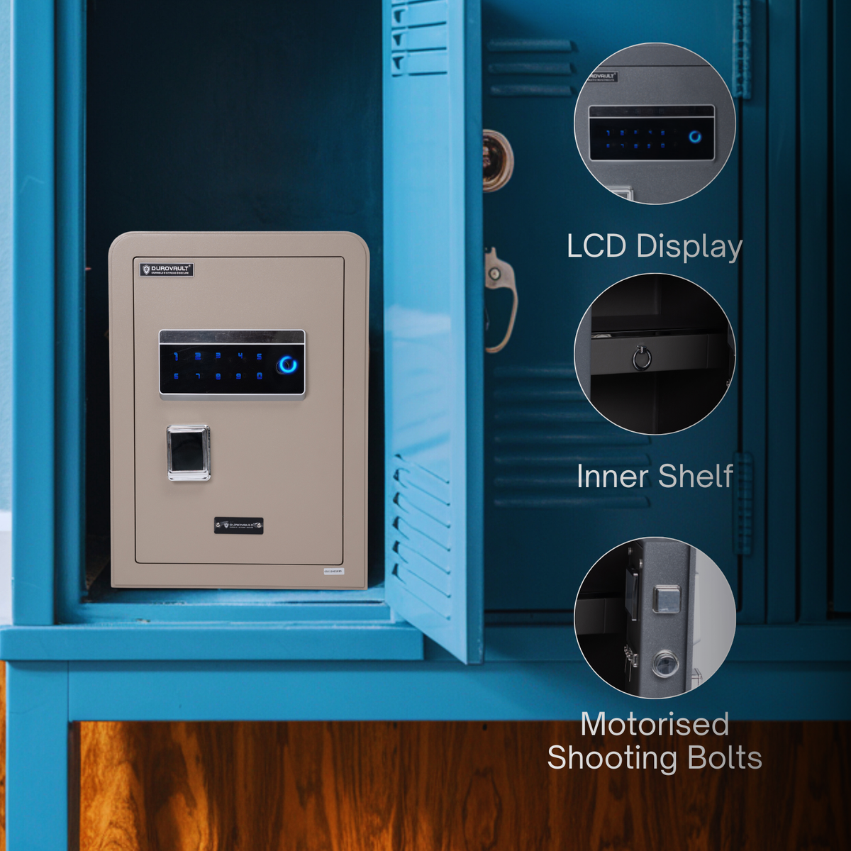 Durovault Bhima | WiFi Locker | Jewelry Safe | 59 Ltrs