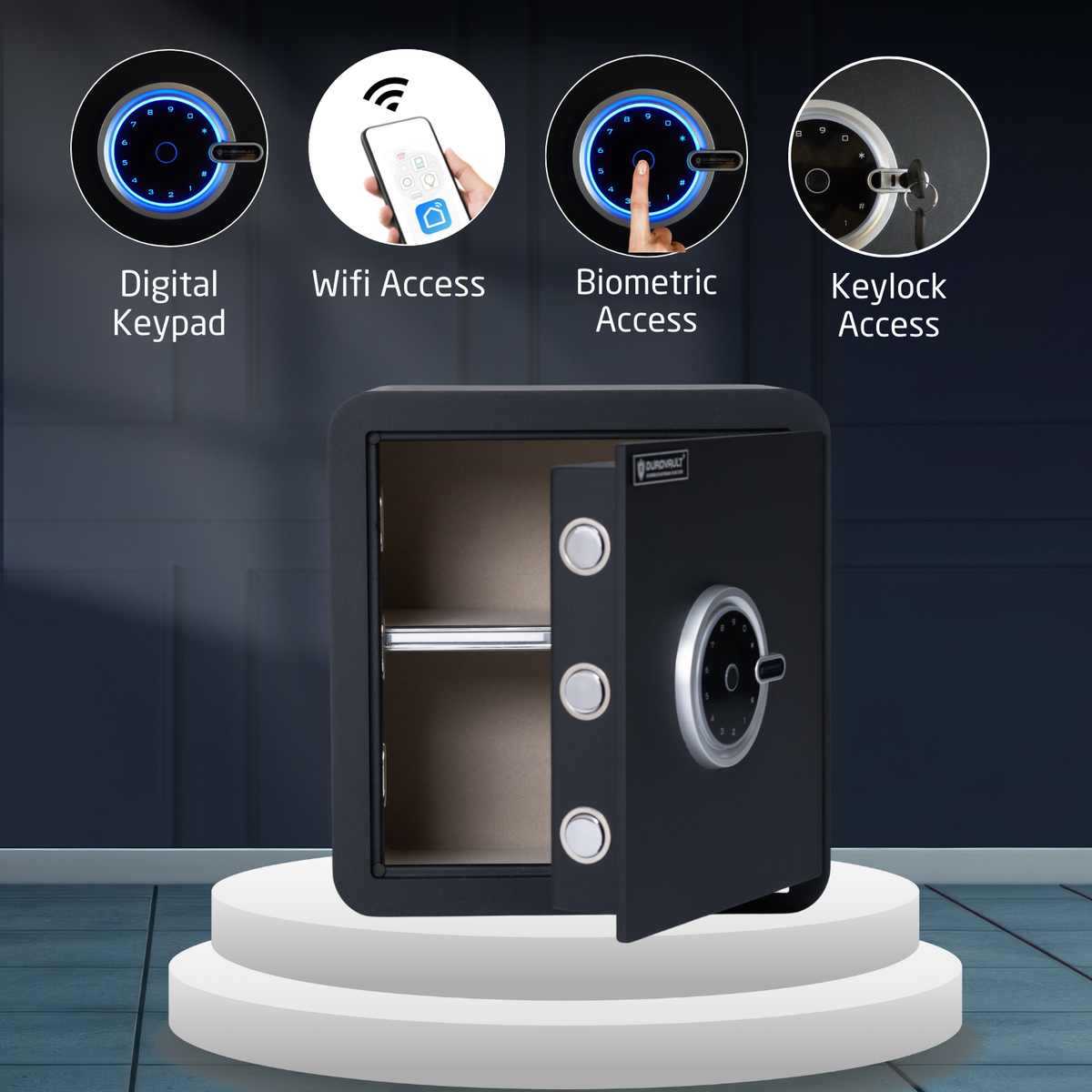 Durovault Dhruva | WiFi Locker | Home and office safe | 38 Ltrs