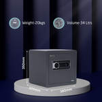 Durovault Shakthi | Bio Metric and Digital Locker for home | 34 Ltrs